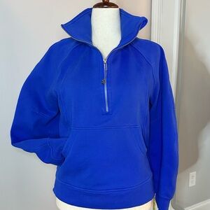 Lululemon Scuba Oversized Funnel-Neck Half Zip *Long XS/S Cerulean Blue